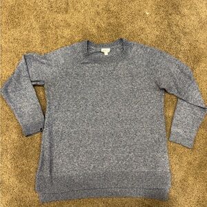 Market & Spruce Heathered Blue/Grey Sweater